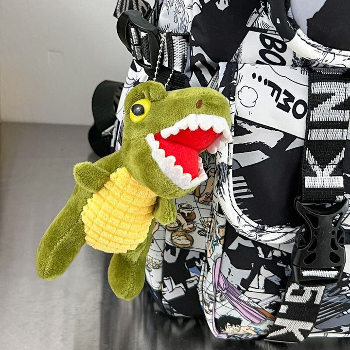 Backpack in Comic Design with Soft Plush Pendant Bowlift