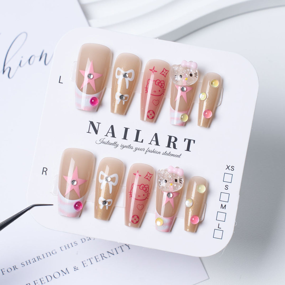 Ombre Leopard Print Press-On Nail Set Bowlift
