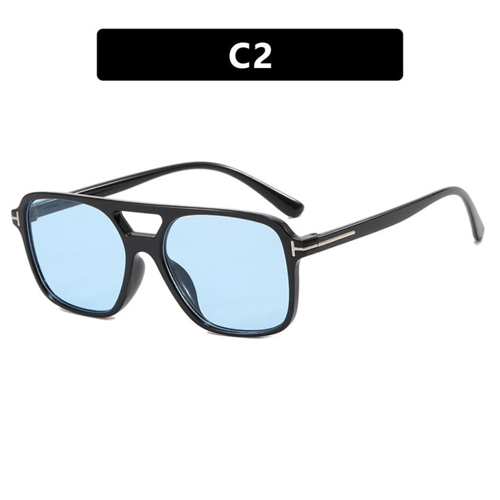 Ladies elegant geometric sunglasses with stylish frame Bowlift