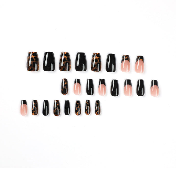 Artistic stiletto nails with leopard design Bowlift