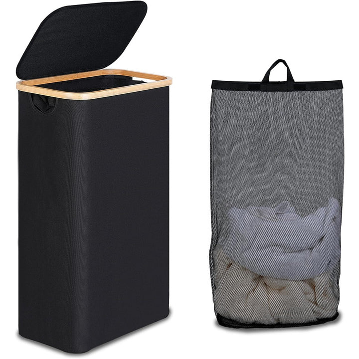 High-quality laundry basket with removable and washable inner bag Bowlift