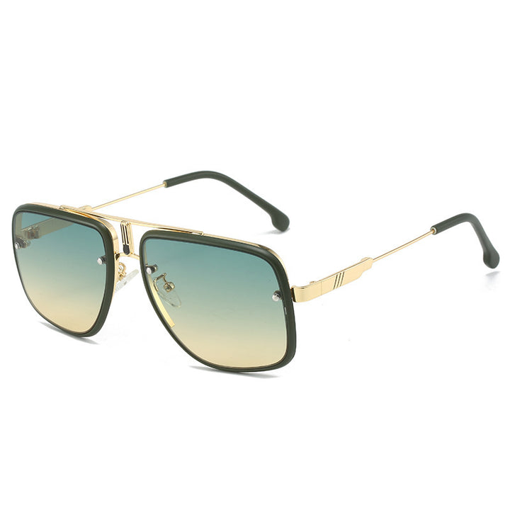 Women's fashionable oversized sunglasses with gold accents Bowlift