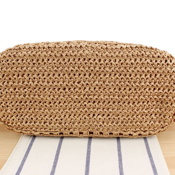 Basket bag with elegant straw construction Bowlift