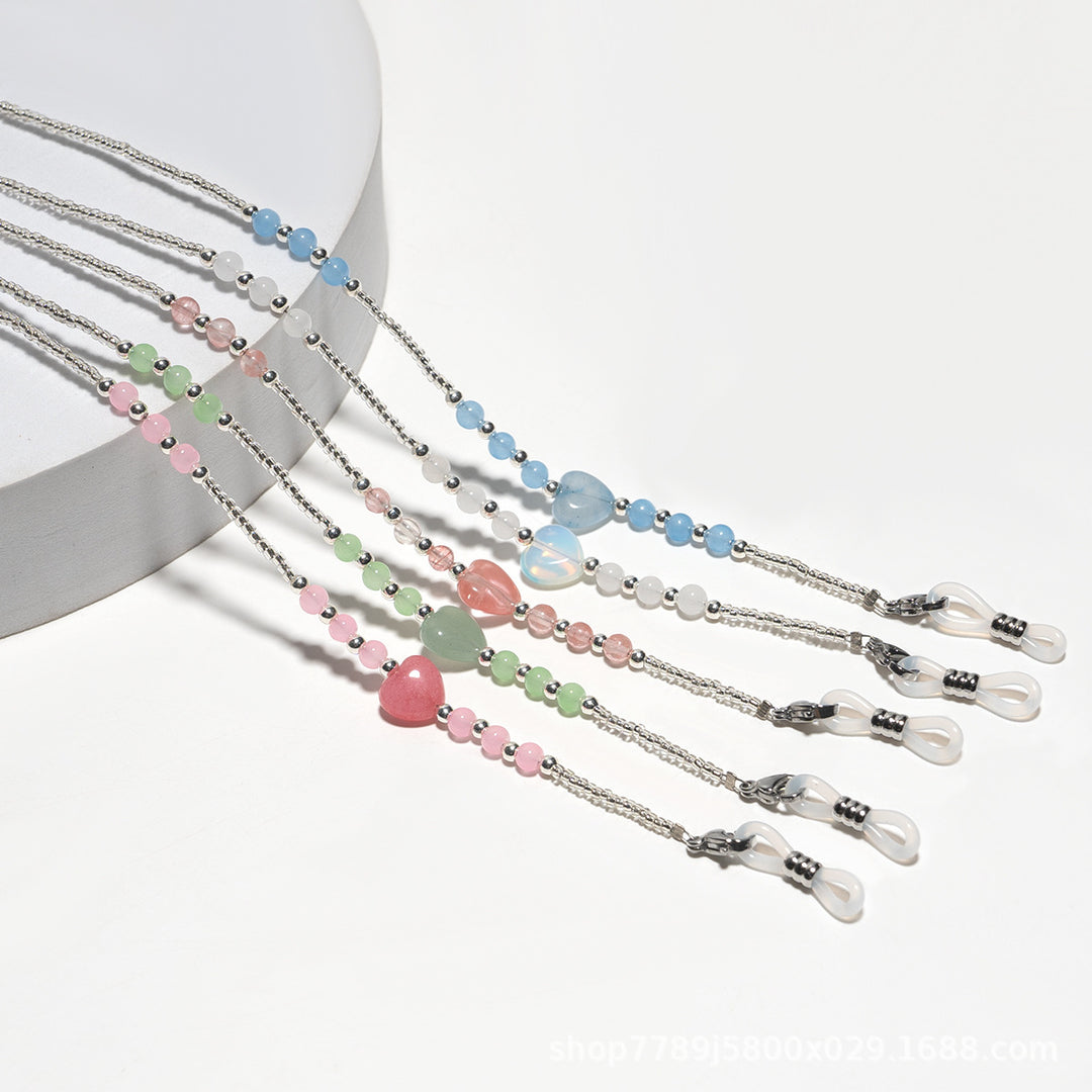 Elegant Beaded Eyewear Chain Bowlift