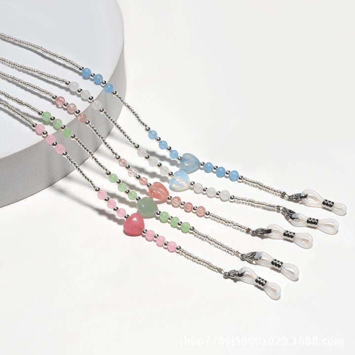 Elegant Beaded Eyewear Chain Bowlift