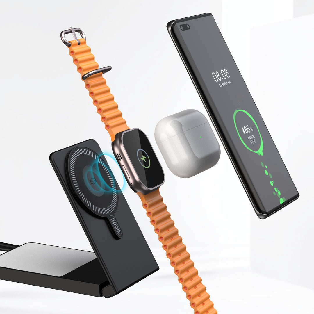 Portable power bank with fast induction charging function and digital battery level display Bowlift