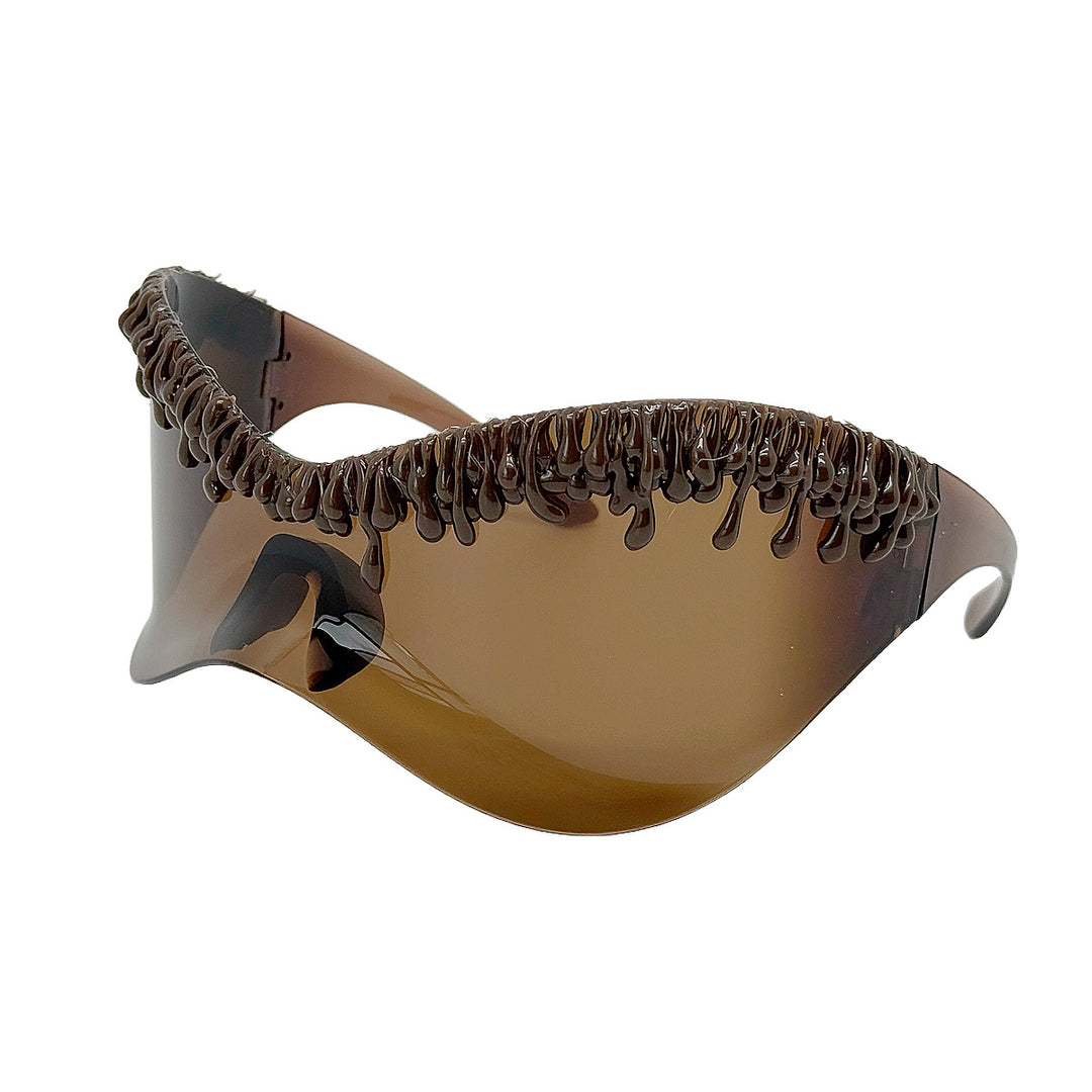 Women's futuristic sunglasses with unique wave frame Bowlift