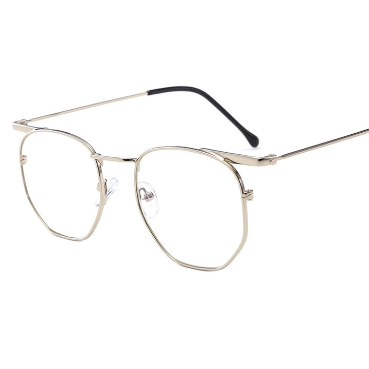 Women's fashionable geometric sunglasses with elegant metal frame Bowlift
