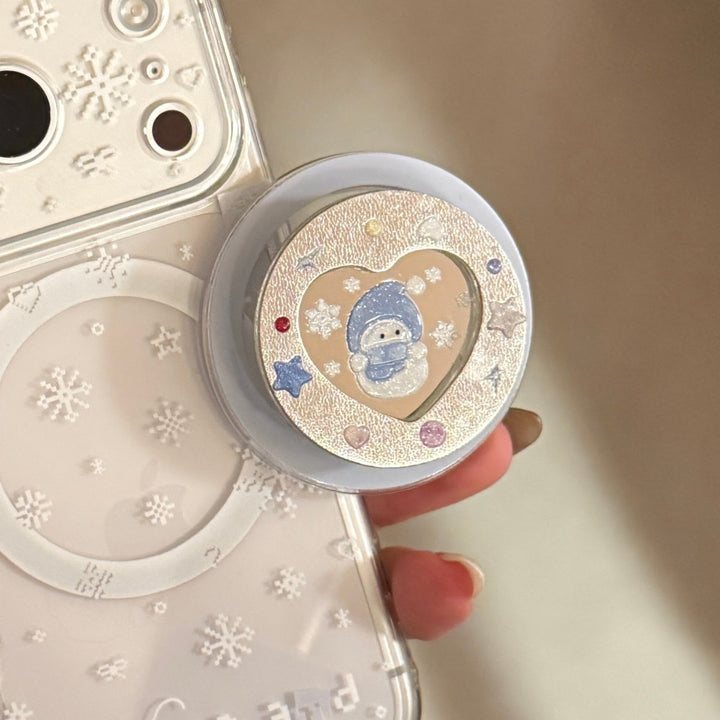 Smartphone Finger Holder with Winter Motif Bowlift