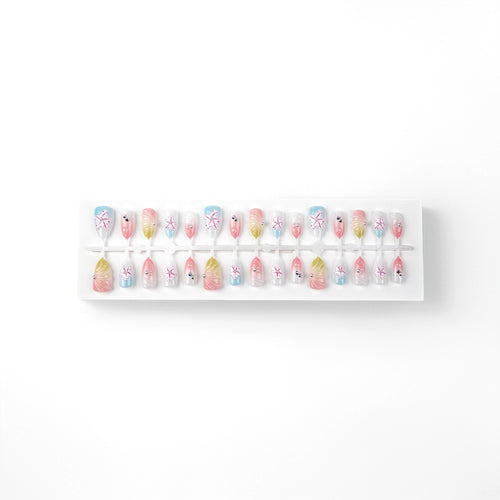 Artistic Sea-Inspired Press-On Nails Bowlift