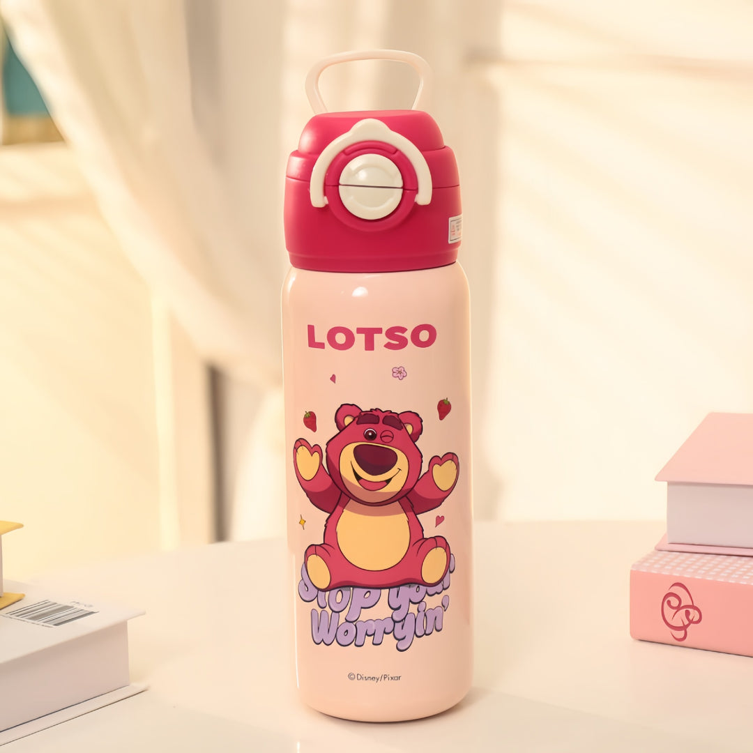 Insulated drinking bottle with cheerful dinosaur design Bowlift
