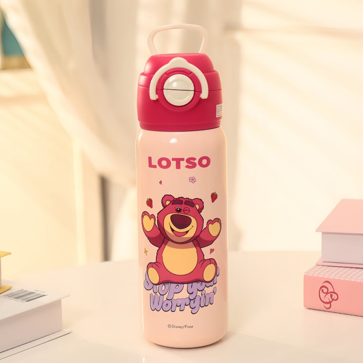 Insulated drinking bottle with cheerful dinosaur design Bowlift