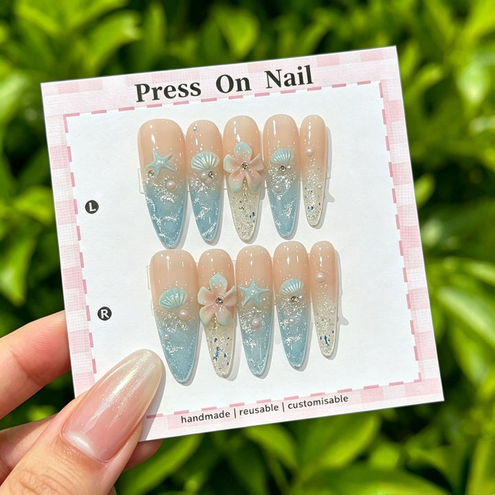 Customizable Ombre Press-On Nails