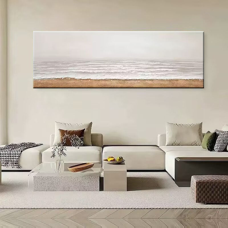 Large Coastal Sunset Canvas Artwork