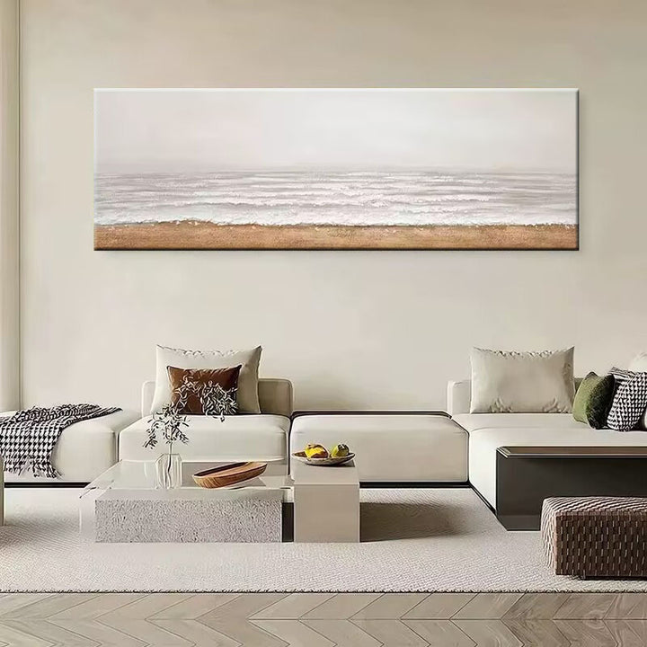 Large Coastal Sunset Canvas Artwork