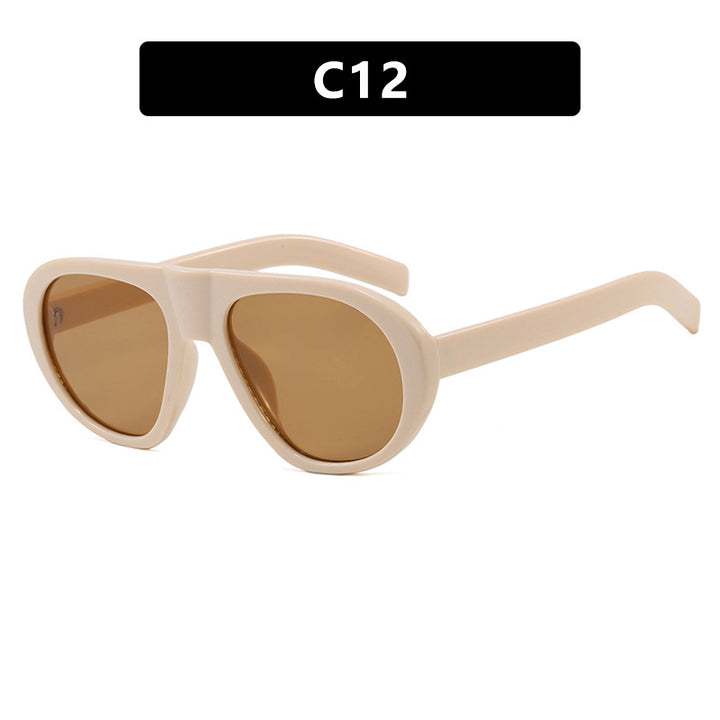 Women striking sunglasses with futuristic frame and sturdy design Bowlift