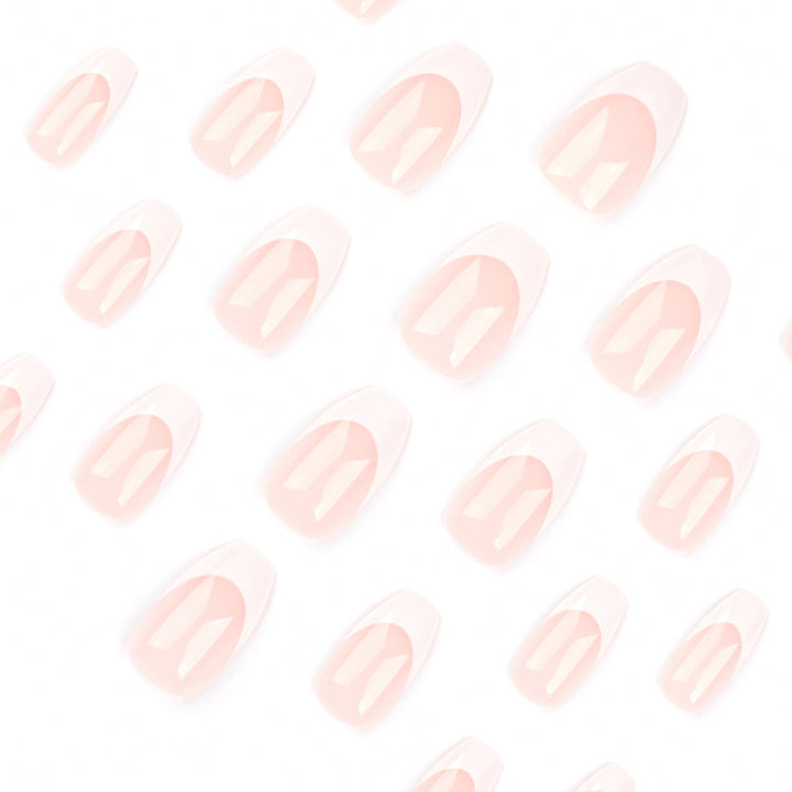Elegant Nail Art with French Tip Design Bowlift