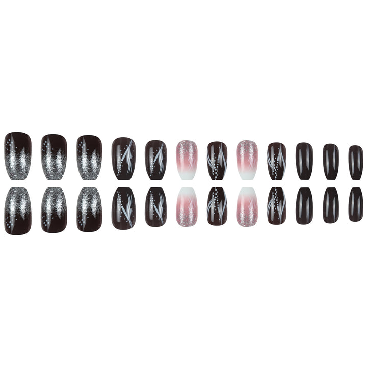 Glamorous Decorative Stiletto Press-On Nails Bowlift