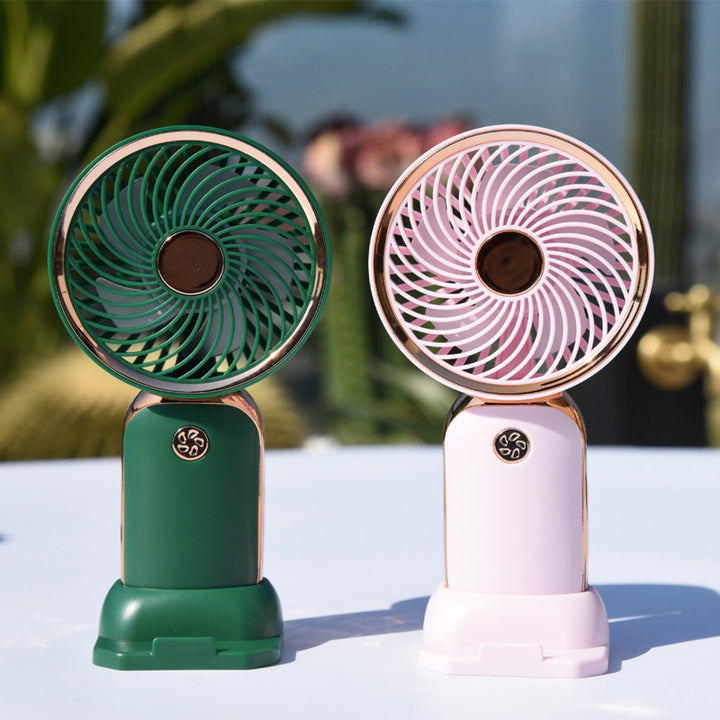 Women's Portable Mini Fan with Innovative Spiral Design Bowlift