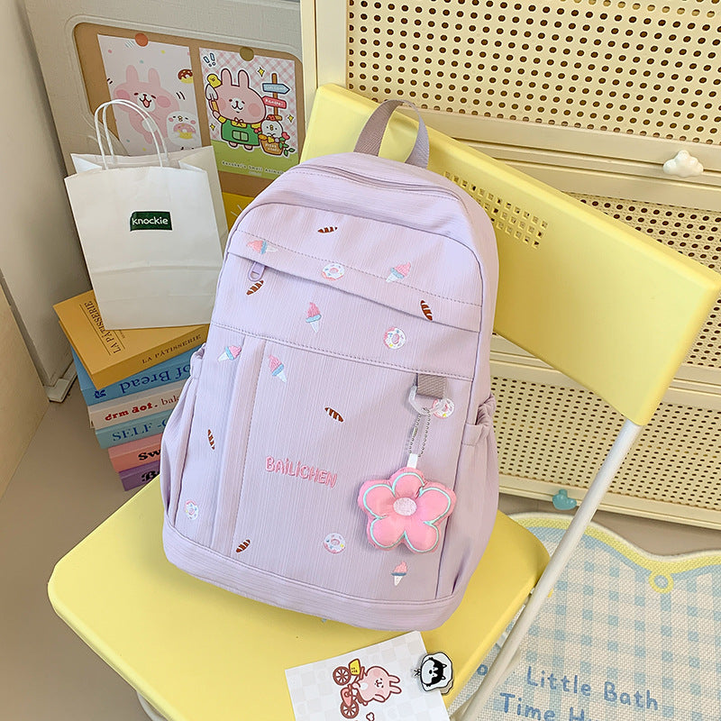 Cute Ice Cream Patterned Backpack