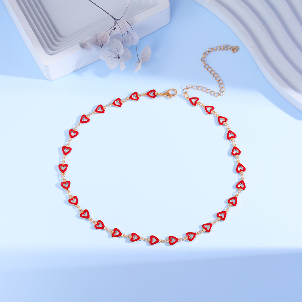 Colorful Heart Charm Anklet Bowlift