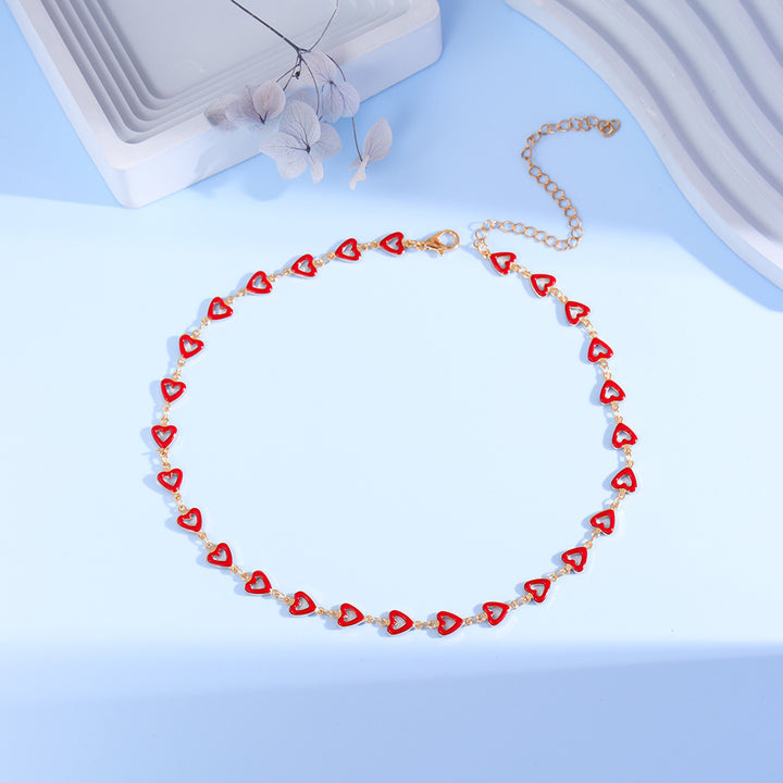 Colorful Heart Charm Anklet Bowlift