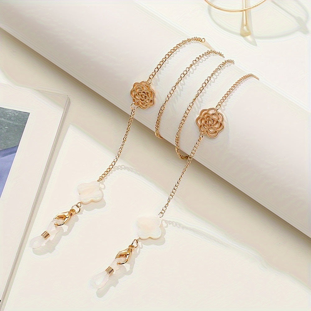 Floral Eyewear Chain Holder Bowlift