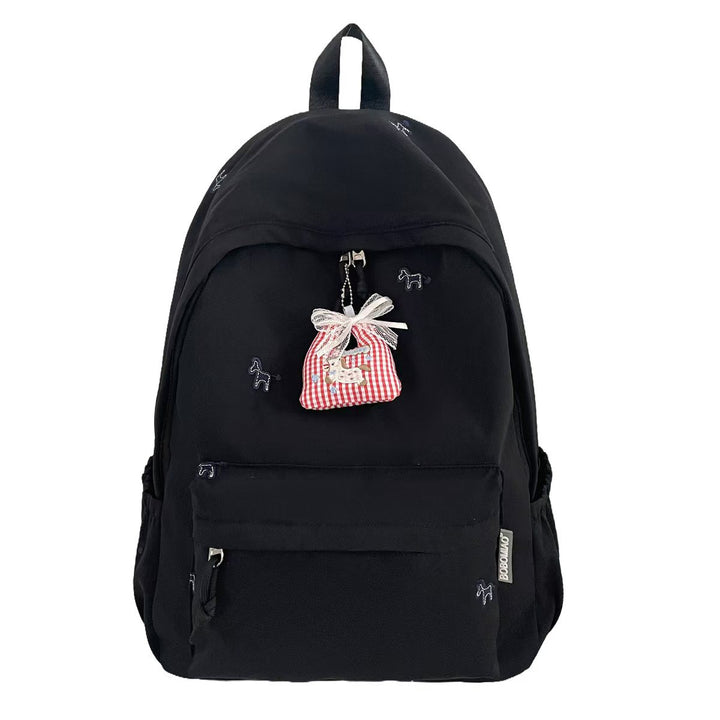 Backpack with Cheerful Animal Motif and Practical Compartments Bowlift