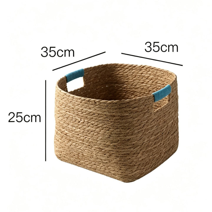 Stylish storage basket made of woven natural fibers Bowlift
