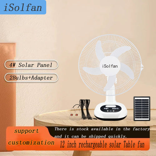 Women portable solar fan with integrated LED lights Bowlift