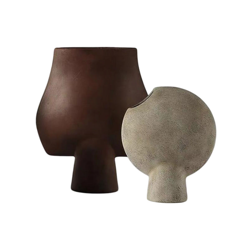 Sculptural Decorative Candle Holder Set