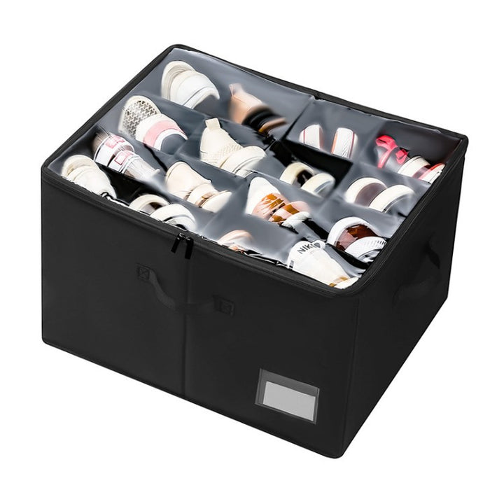 Multifunctional shoe storage box with compartments Bowlift
