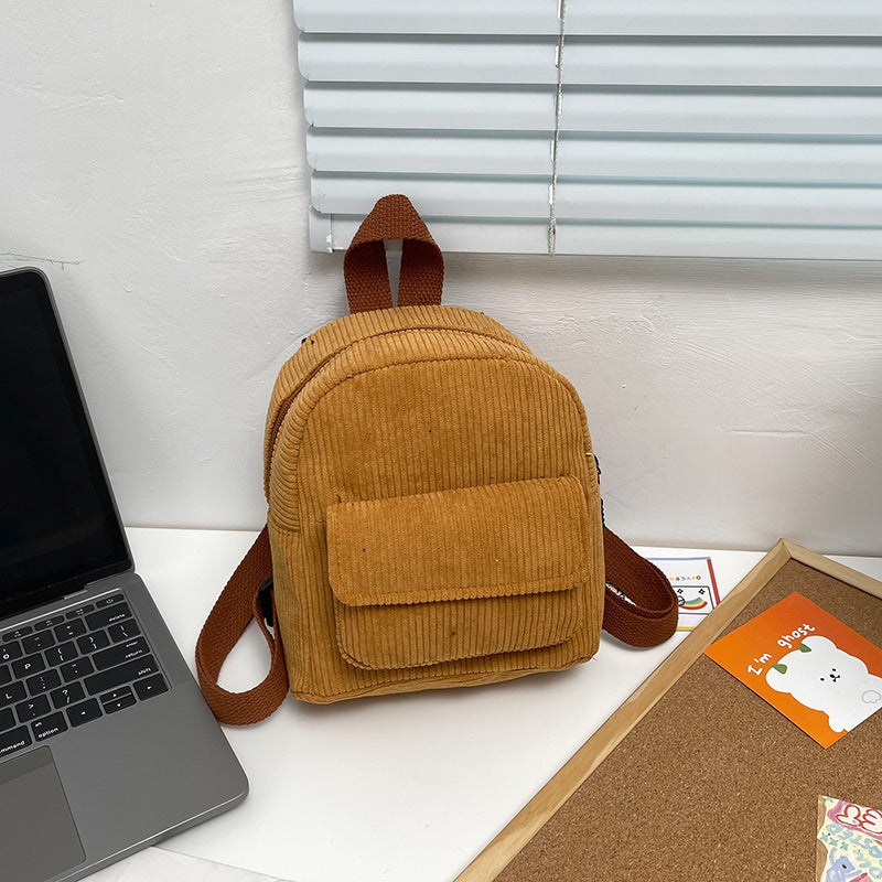 Corduroy Mini Backpack