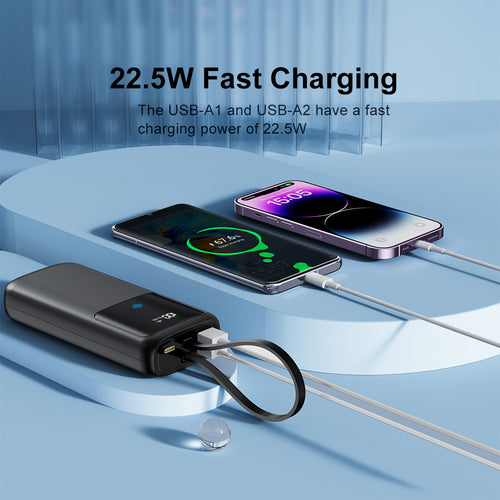 Power bank with integrated LED display and fast charging function Bowlift