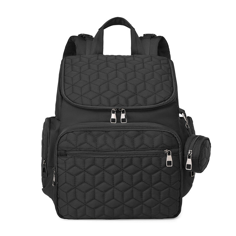 Quilted Multi-Compartment Backpack Bowlift