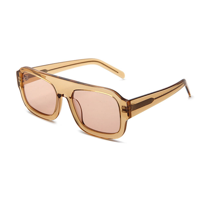 Women’s square sunglasses made of high-quality plastic with polarized lenses Bowlift