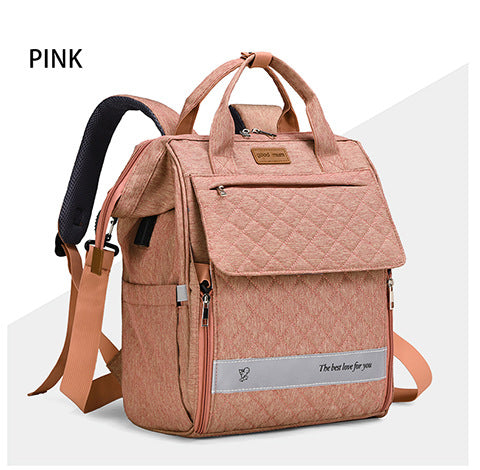 Quilted Multi-Purpose Backpack Bowlift