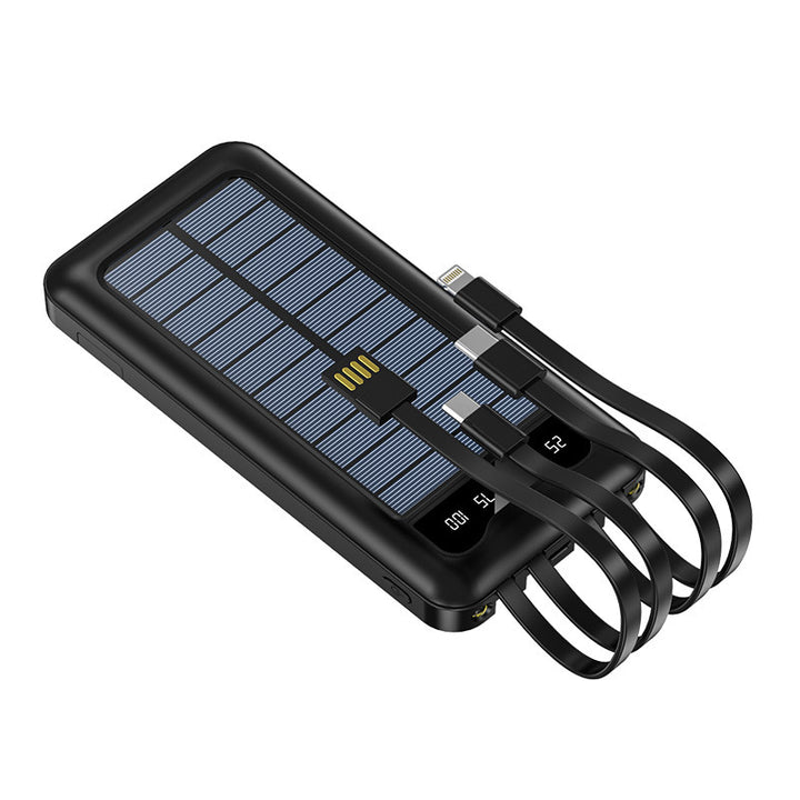 Portable Solar Powerbank with multiple charging ports and digital capacity display Bowlift