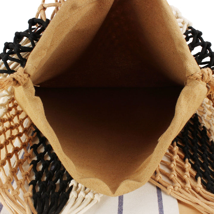Elegant Macrame Handbag Bowlift