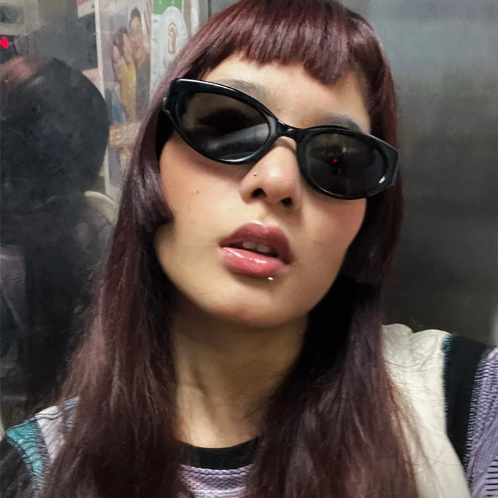 Women's fashionable cat-eye sunglasses with trendy frame and UV protection Bowlift