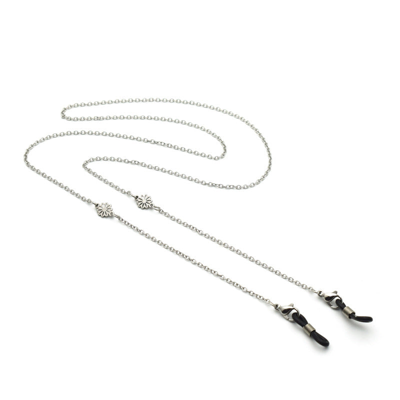 Stylish Geometric Chain Eyewear Holder Bowlift