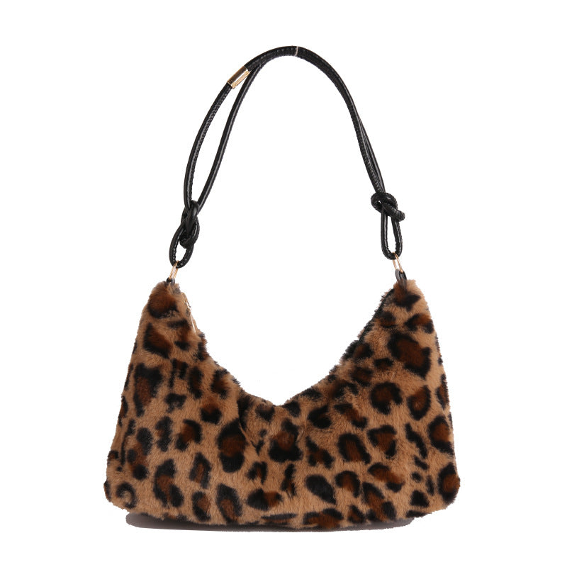 WoLuxurious Faux Fur Hobo Bag Bowlift
