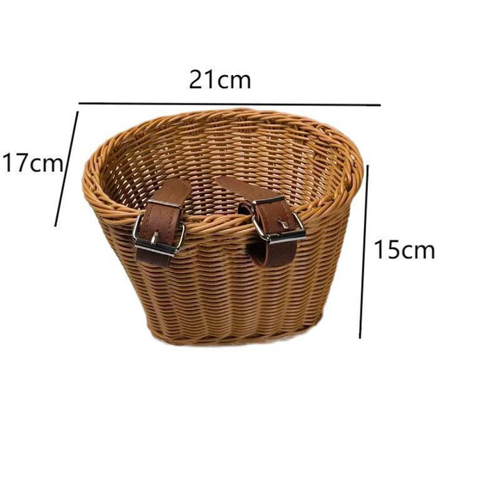 Handcrafted Woven Scooter Storage Basket Bowlift