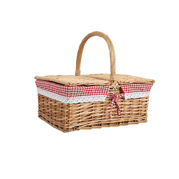 Ladies Woven Basket with Decorative Insert Bowlift