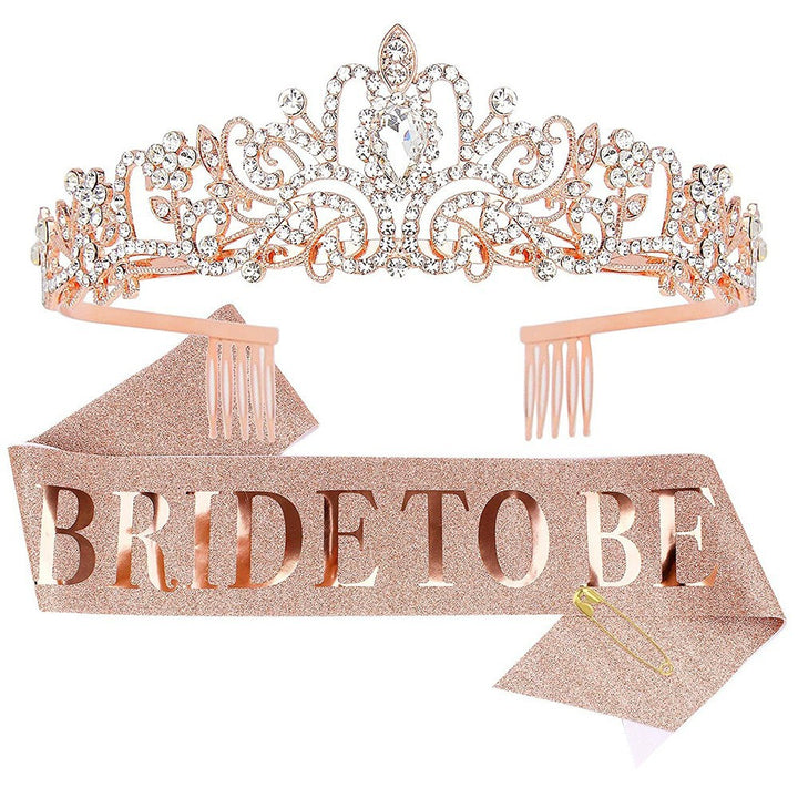 Ladies Crystal Embellished Bridal Tiara Bowlift