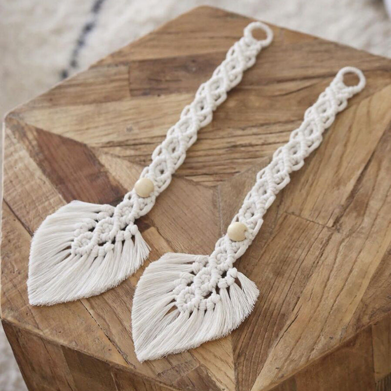 Macrame Curtain Tieback Holder Bowlift