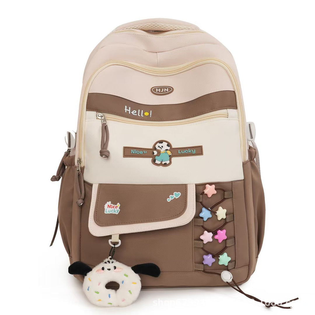 Playful Character Design School Backpack Bowlift