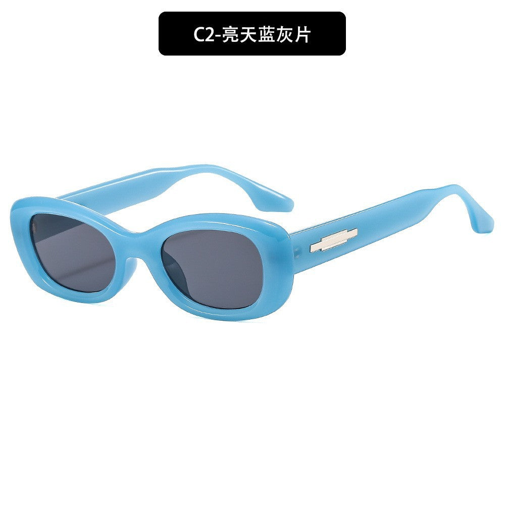 Vintage-Inspired Retro Oval Sunglasses