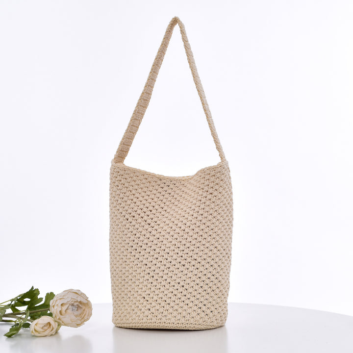 Crochet Tote Bag In Minimalist Design Bowlift