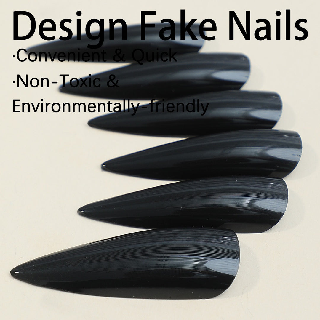 Artificial Nail Set with pointed and shiny nails Bowlift